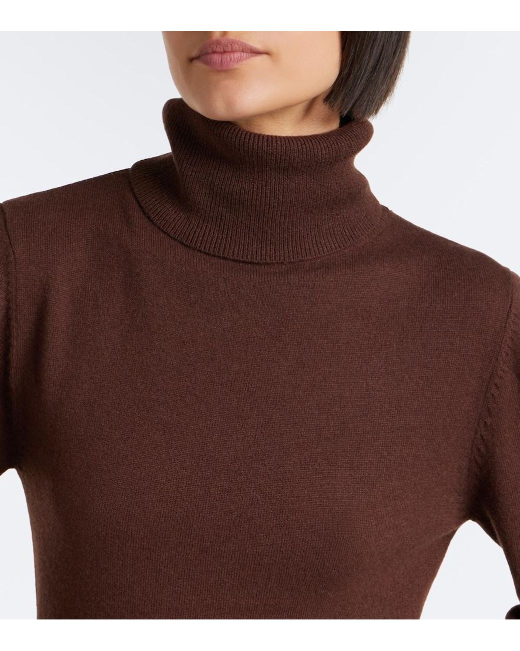 Rixo Brown Aly Wool And Cashmere Sweater Dress