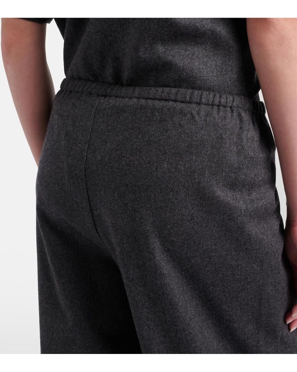 Asceno Blue Austin Wool And Cashmere Wide-Leg Pants