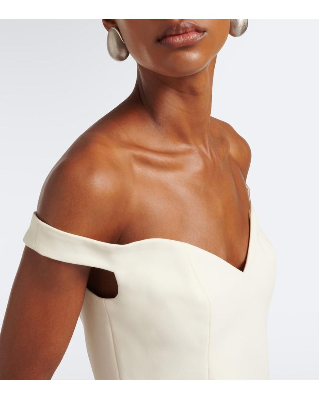Rohe White Off-Shoulder Top