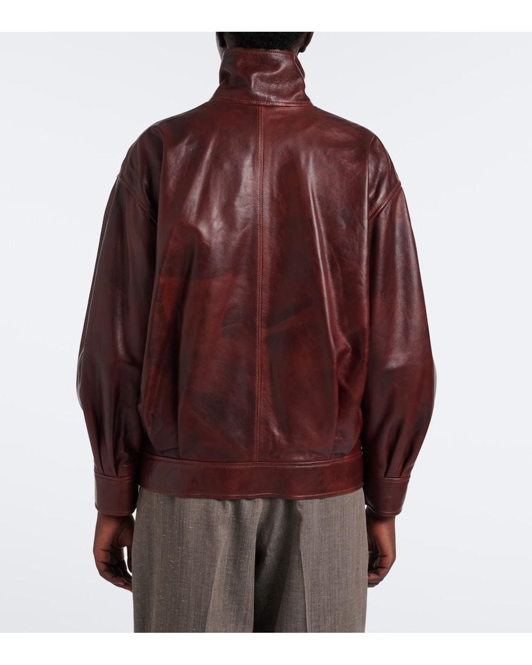 Arma Red Paula Leather Jacket