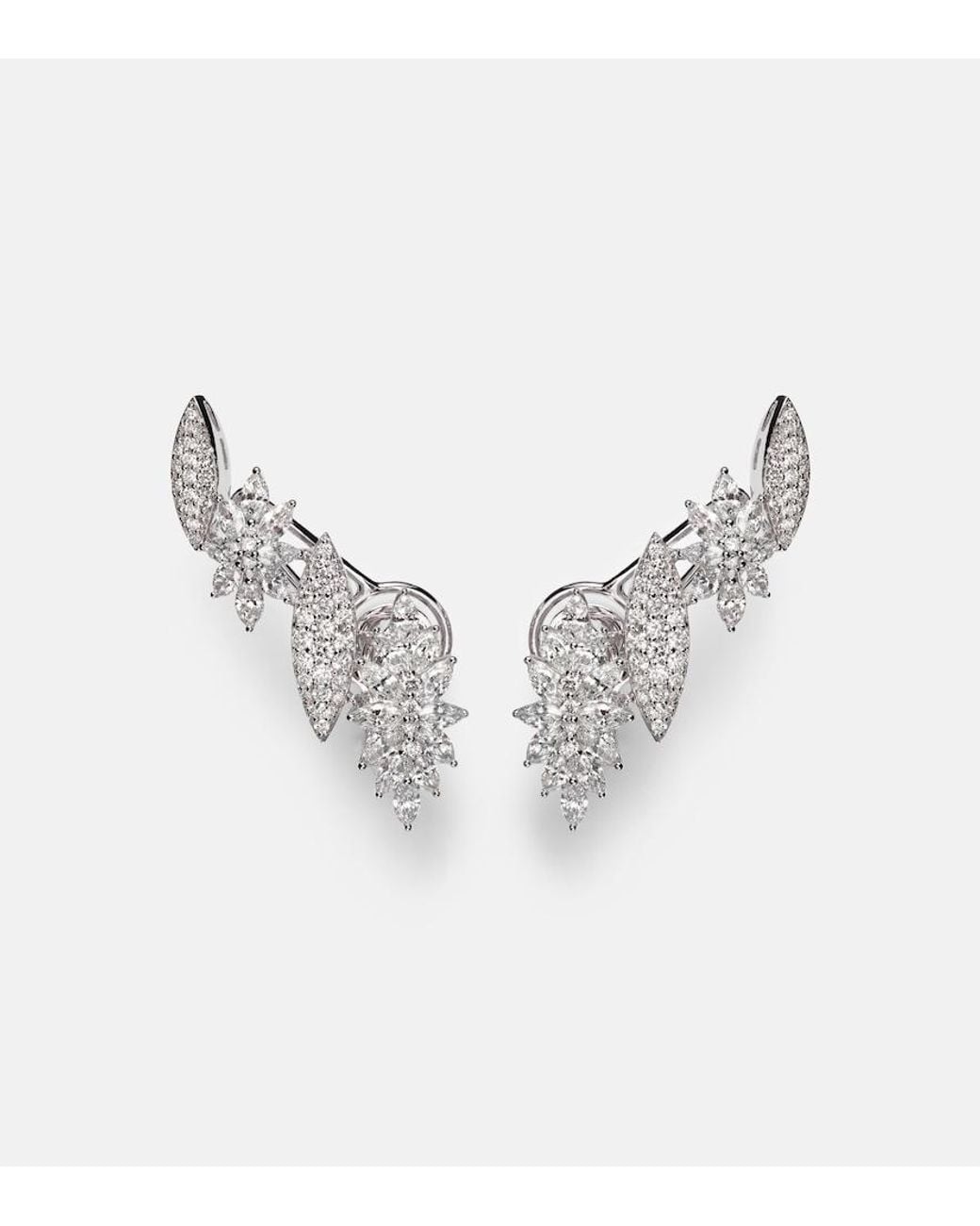 YEPREM Metallic Y-Couture 18Kt Earrings With Diamonds