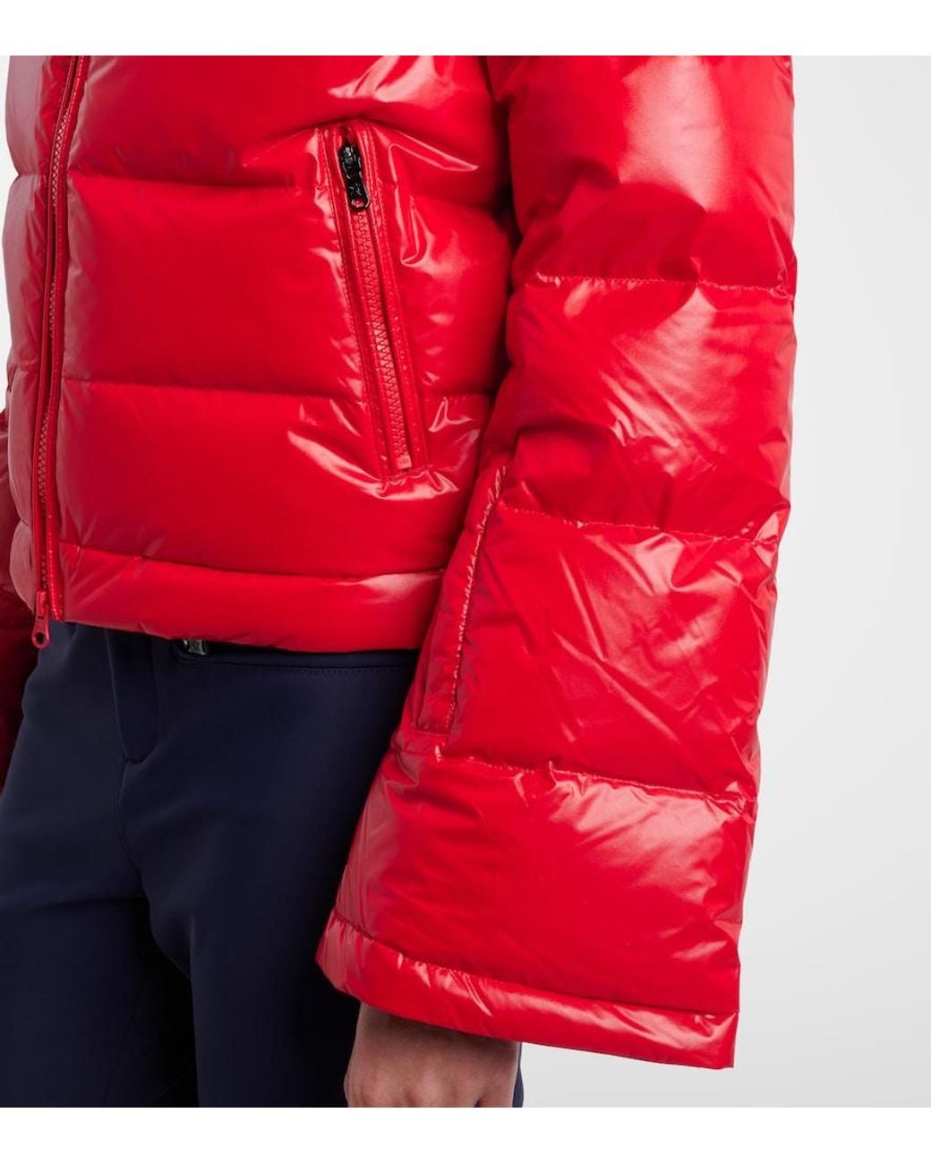 Perfect Moment Red Polar Flare Down Ski Jacket
