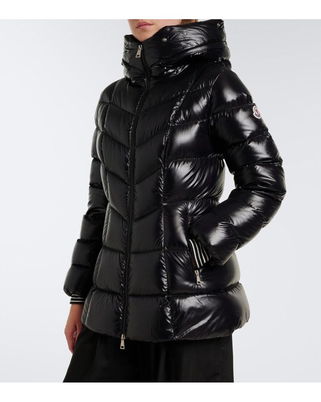Moncler Black Fulmar Hooded Down Jacket