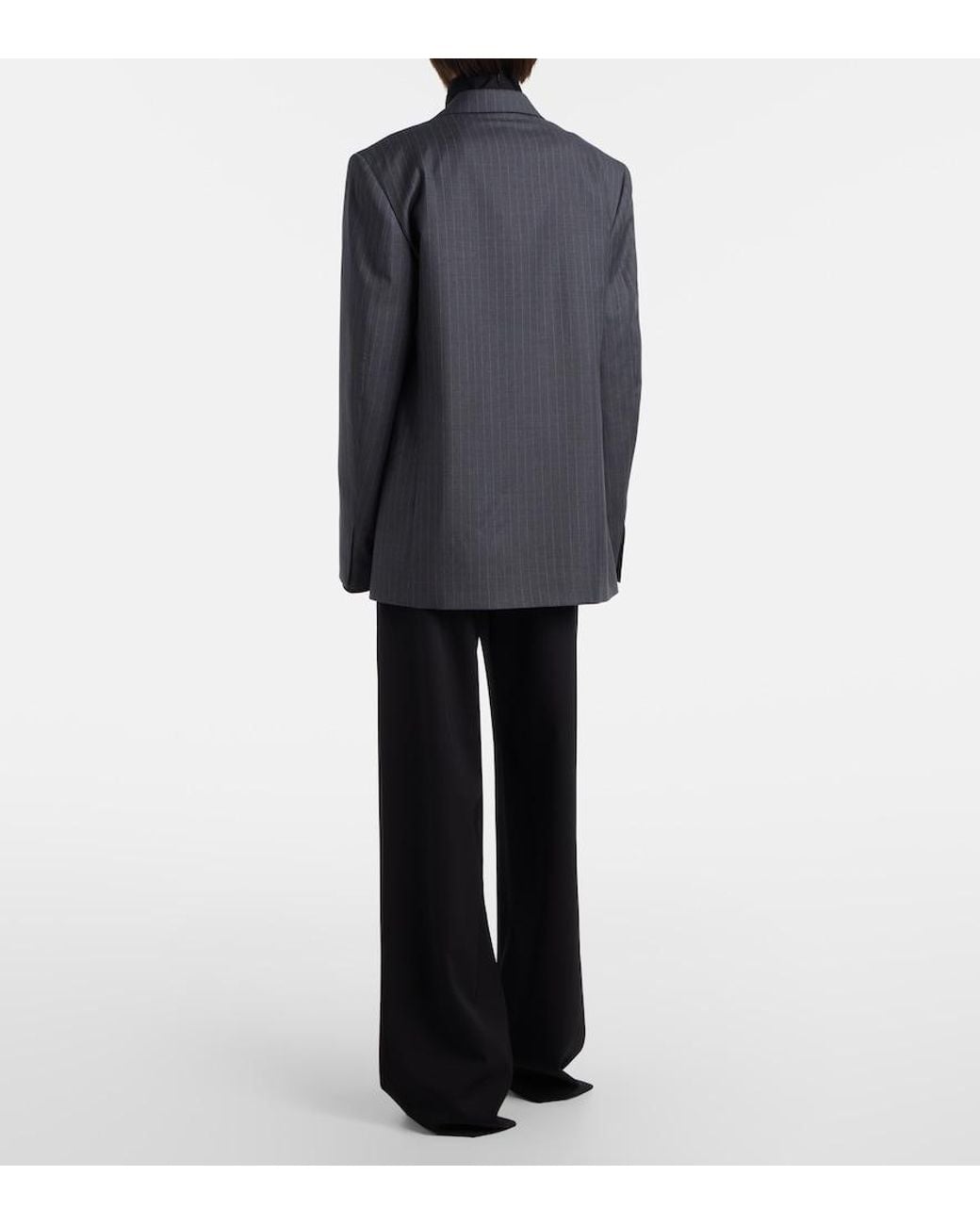 Gucci Black Wool Wide-Leg Pants