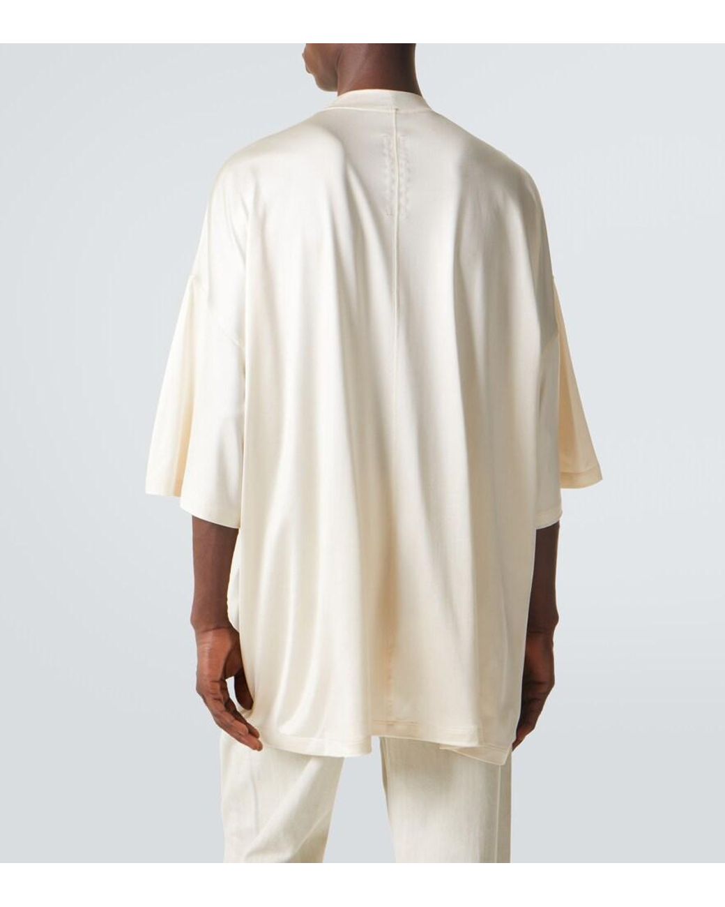 Rick Owens White Drkshdw Tommy Jersey T-Shirt for men