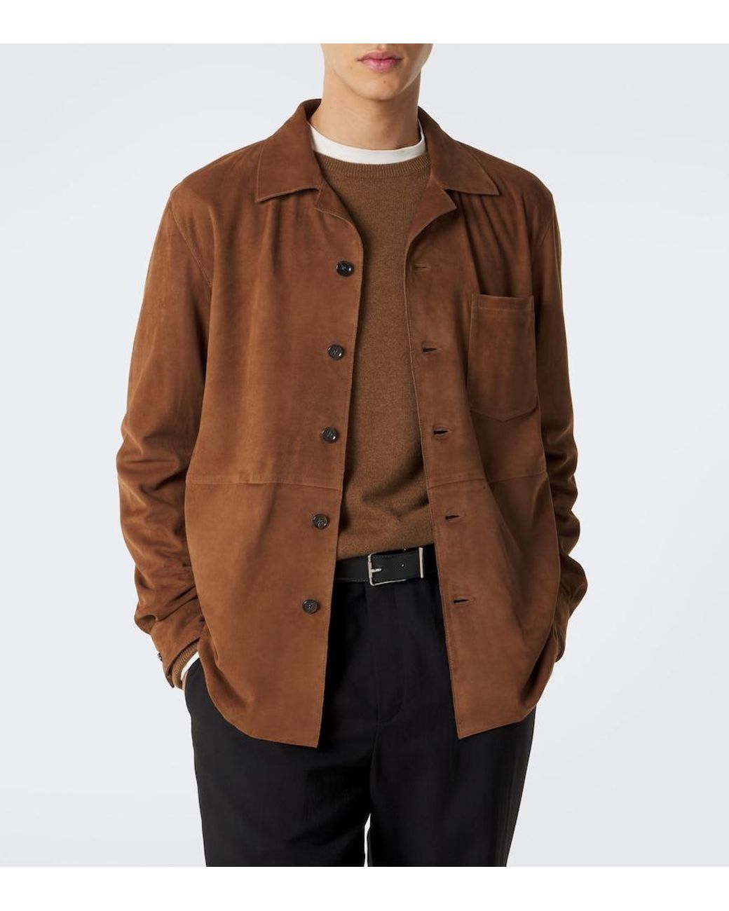 Arma Brown Nico Suede Jacket for men
