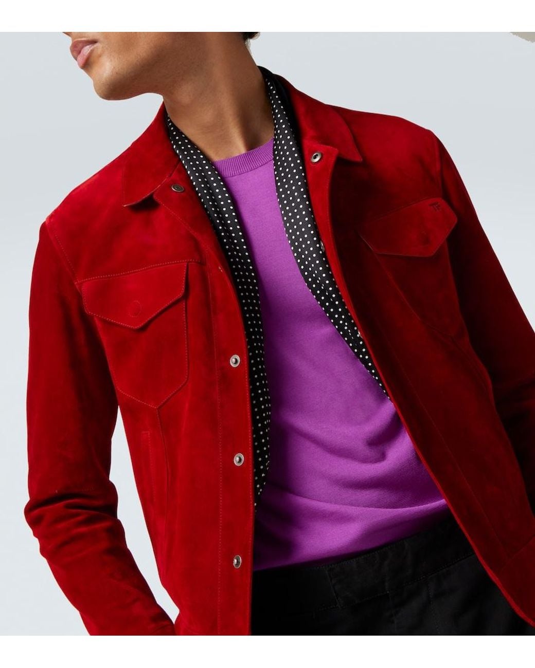 Tom Ford Purple Silk Sweater for men