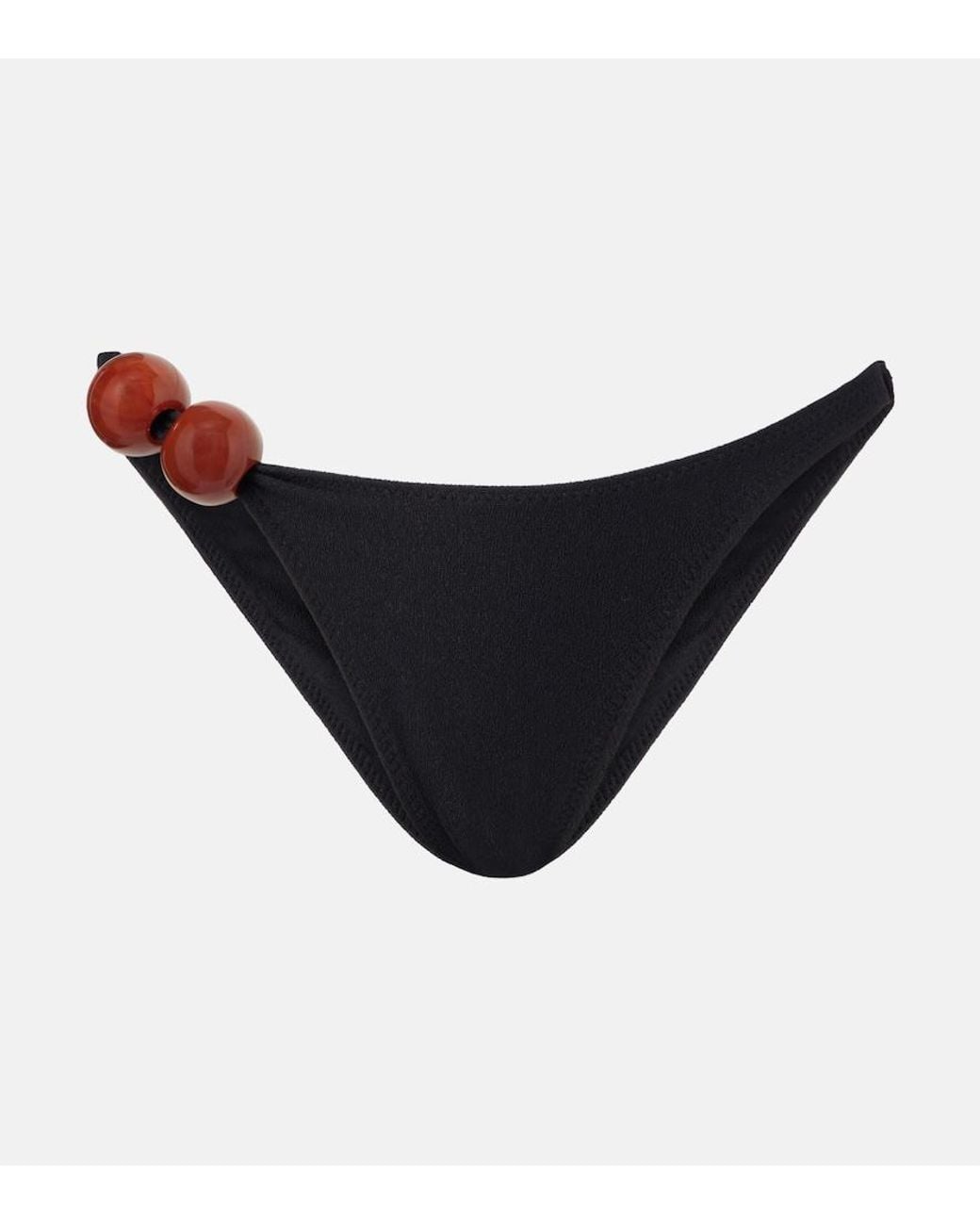 SAME Black Marble Bikini Bottoms