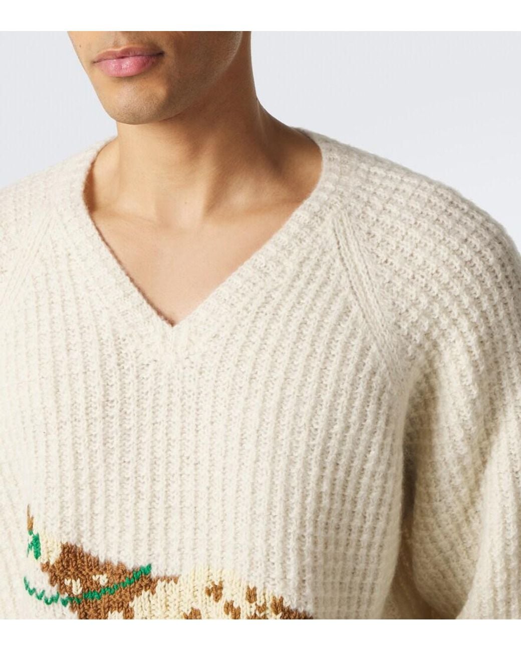 Pullover Show di Bode in Natural da Uomo