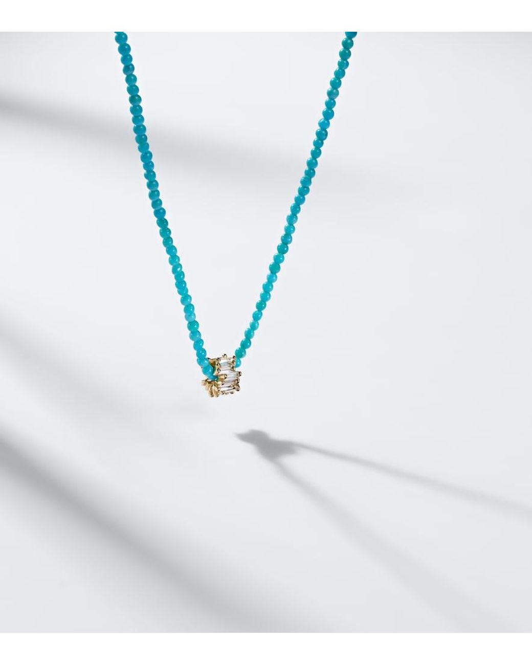 Suzanne Kalan Blue Infinite 18Kt Beaded Necklace With And Diamonds