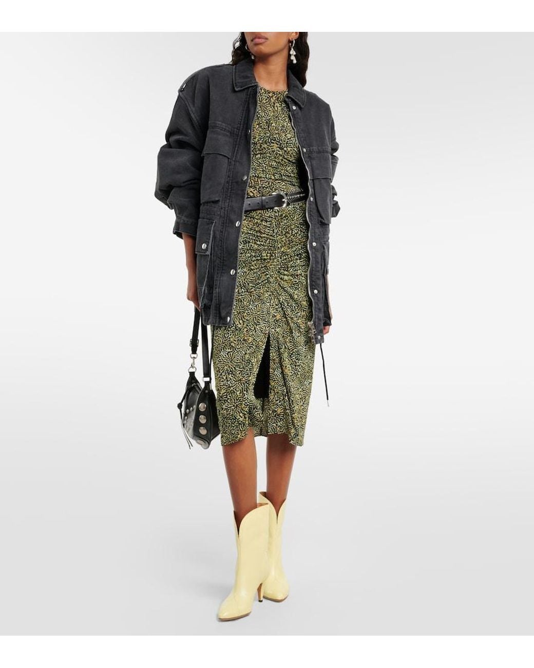 Isabel Marant Metallic Dytho Leather Ankle Boots