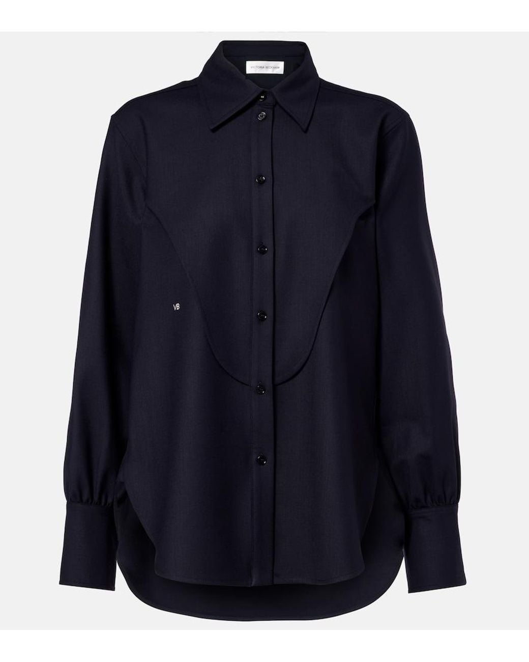 Victoria Beckham Blue Oversized Shirt