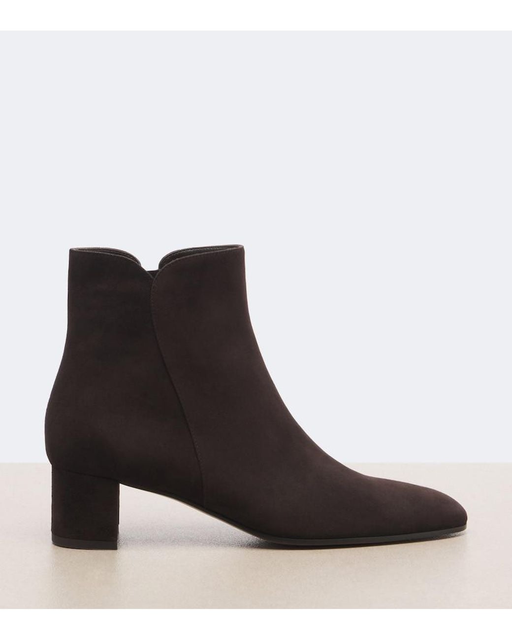 Gianvito Rossi Black Lisa Suede Ankle Boots