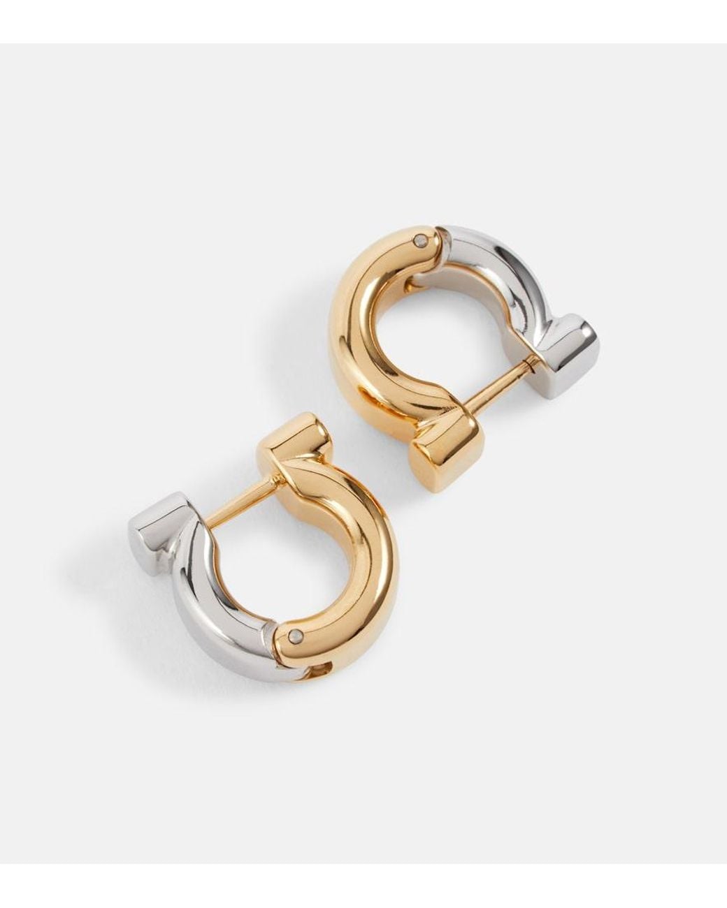 Ferragamo Metallic Gancio Earrings