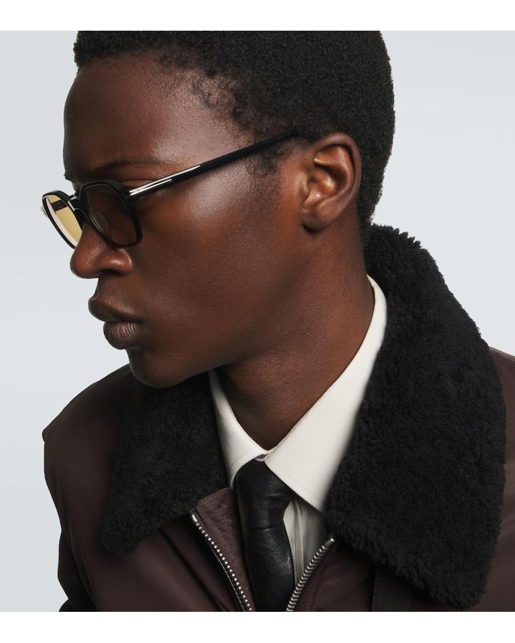 Tom Ford Brown Joey Square Sunglasses for men