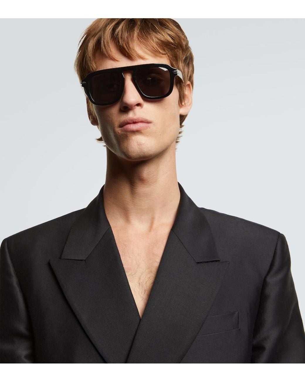 Dior Brown Diorblacksuit S15I Flat-Top Sunglasses for men