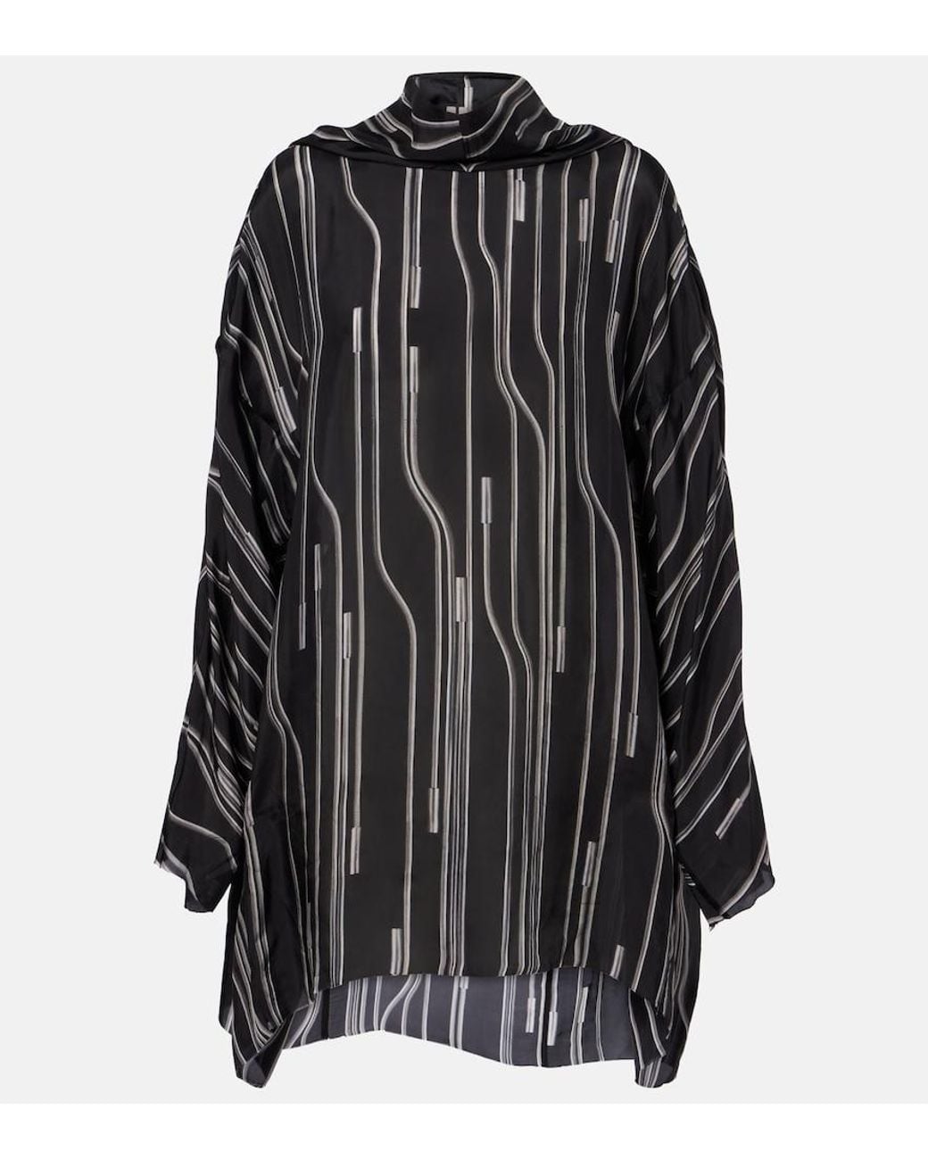 Rick Owens Black Printed Tunic