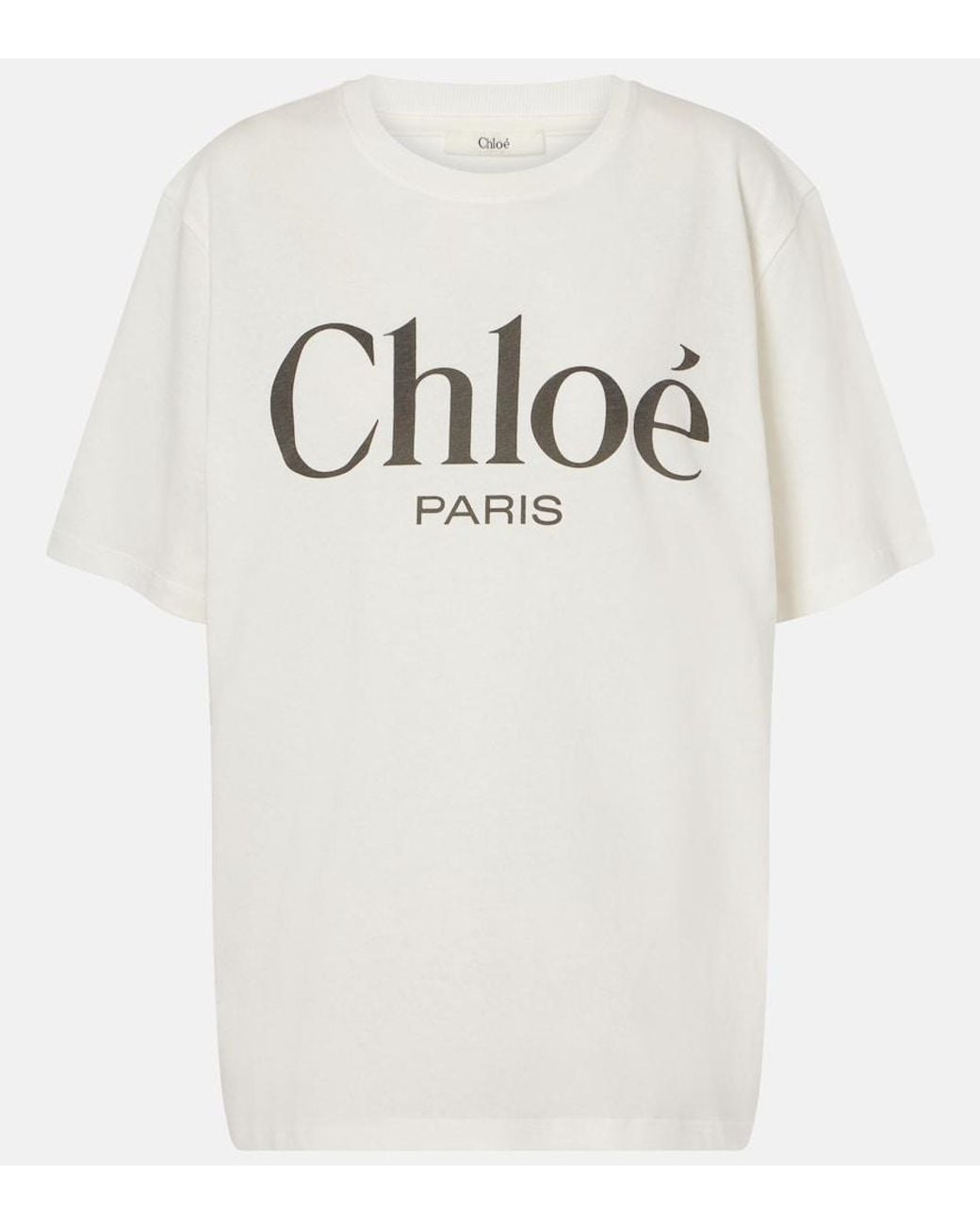Chloé White Chic Mini T-Shirt For Spring/Summer 2025