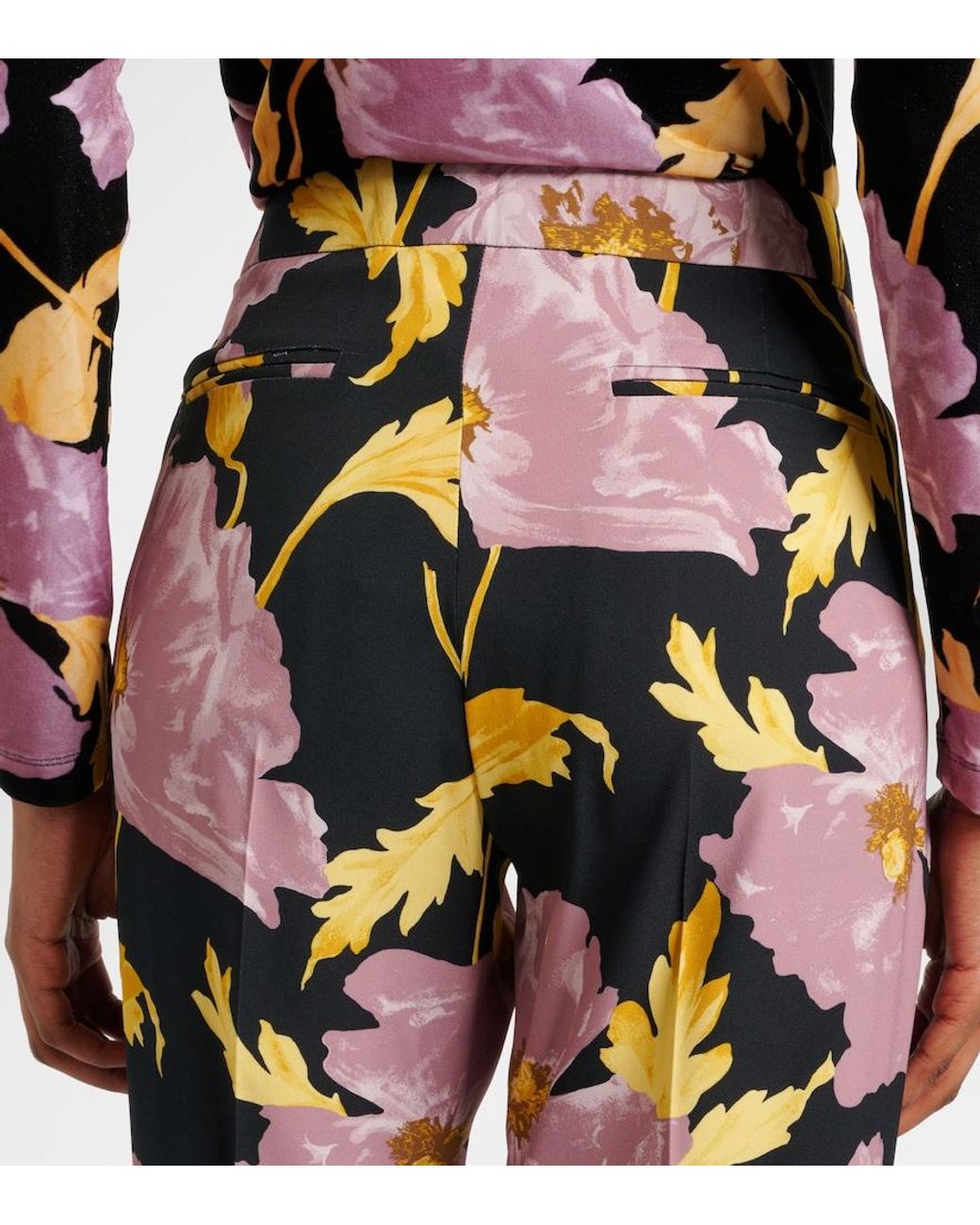 LaDoubleJ Multicolor Saturday Night Printed Bootcut Pants