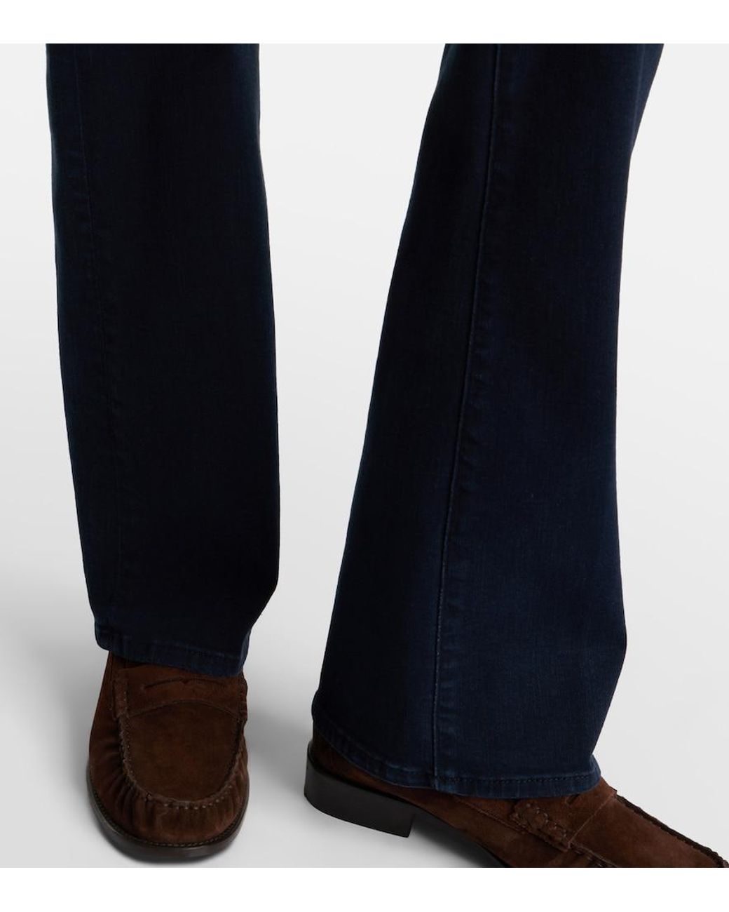 FRAME Blue Reboot High-Rise Bootcut Jeans