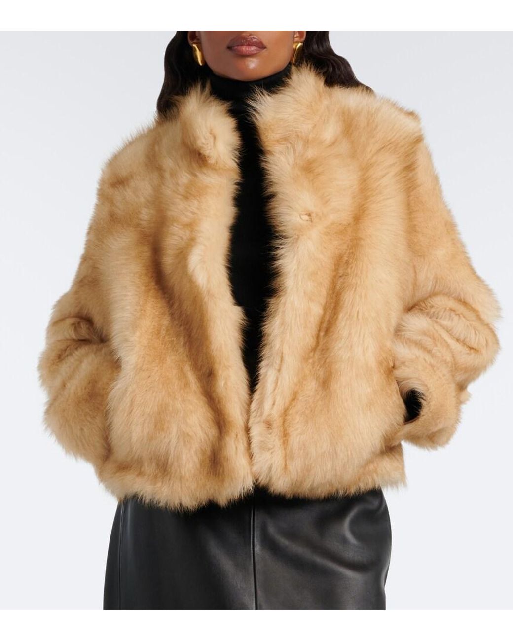 Nour Hammour Natural Mira Shearling Jacket