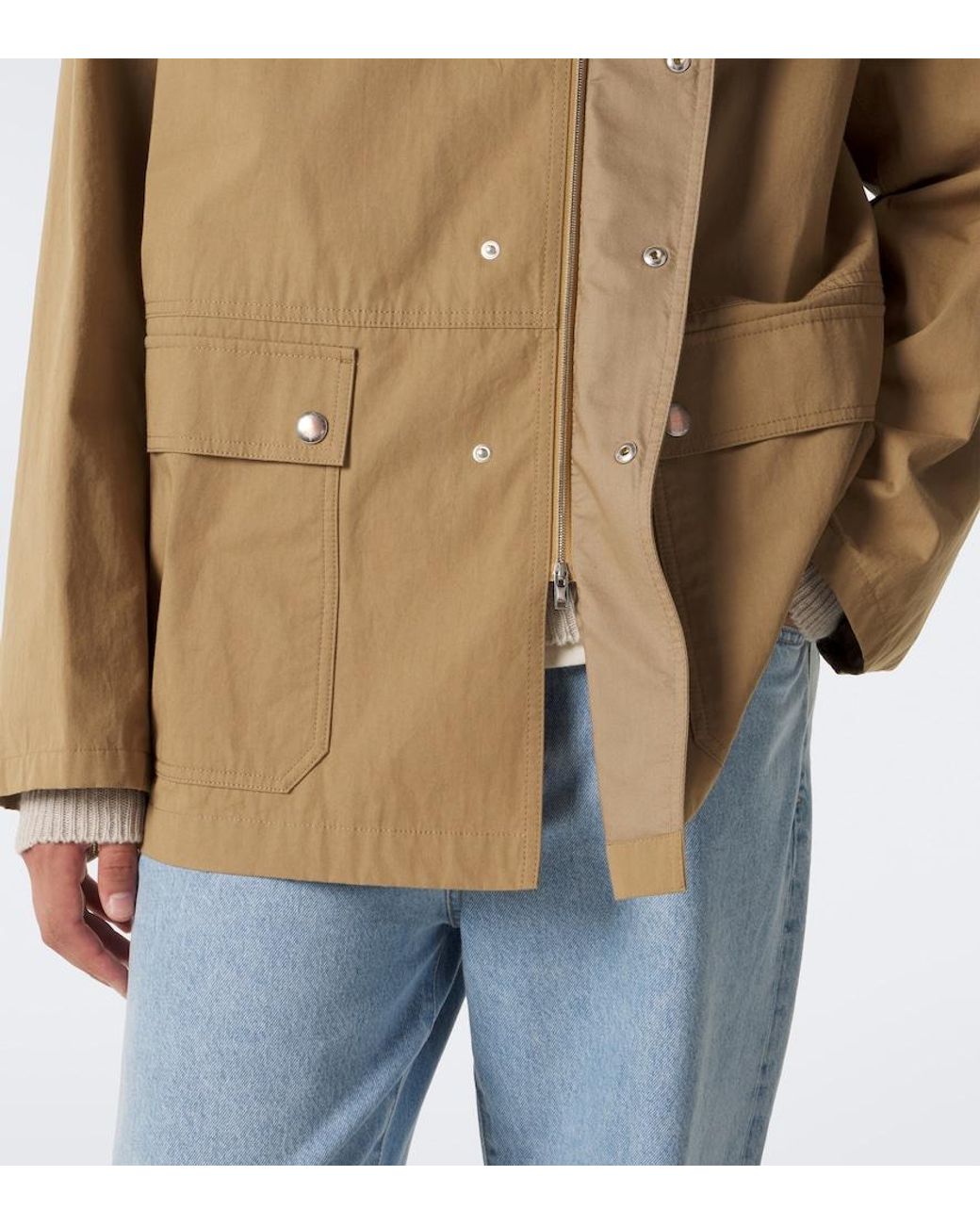 The Row Brown Frank Cotton Jacket for men