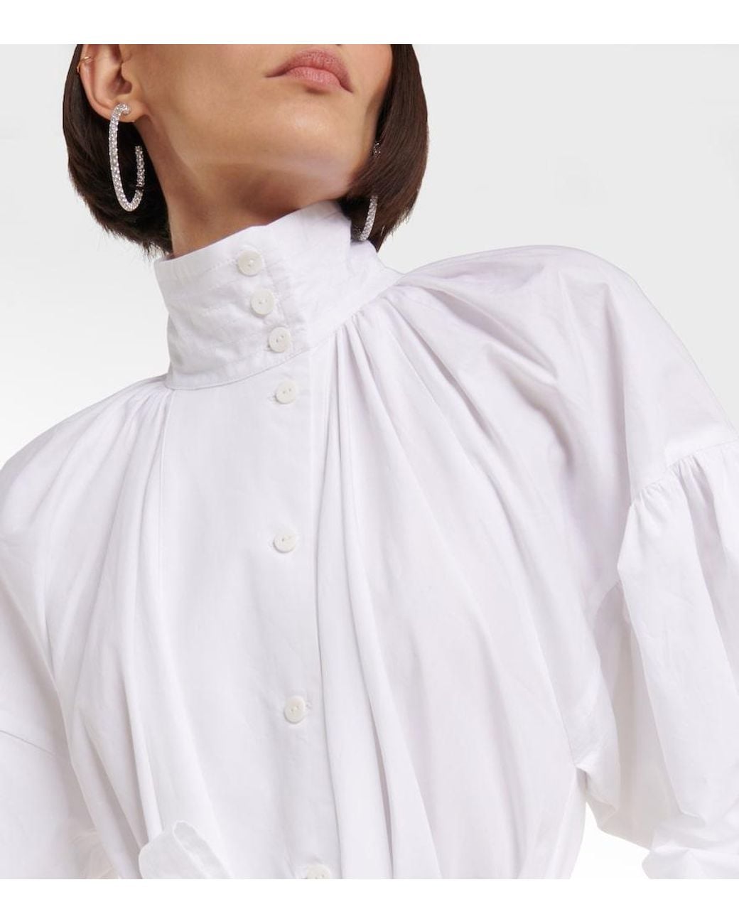 Patou White Belted Maxi Dress