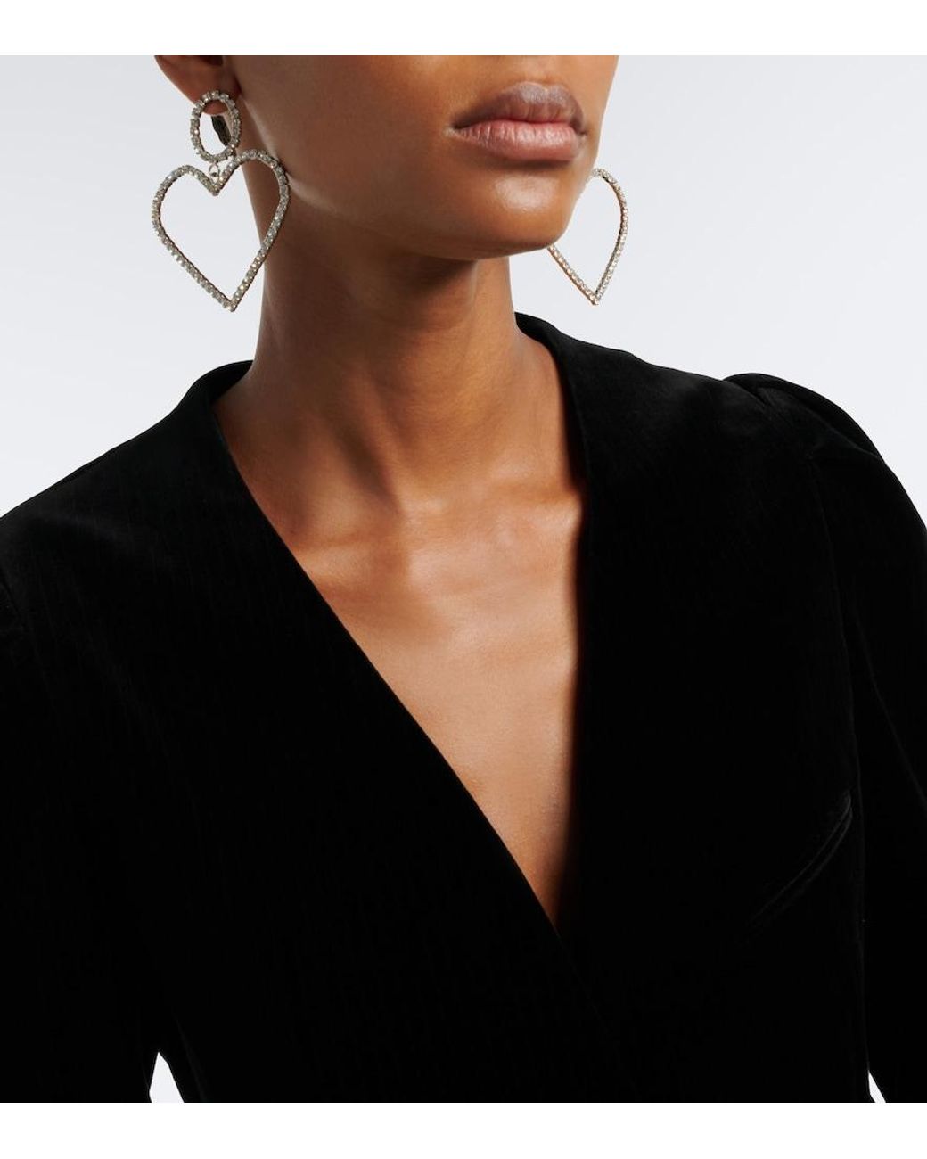 Isabel Marant Metallic Crystal-Embellished Earrings
