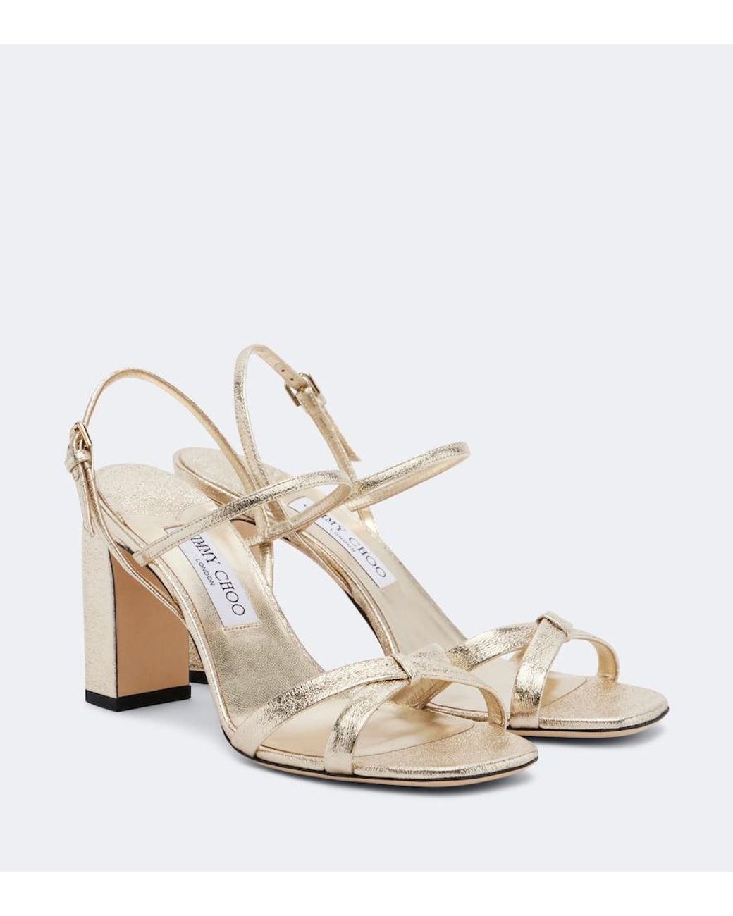 Jimmy Choo Natural Elsy Slingback Sandals