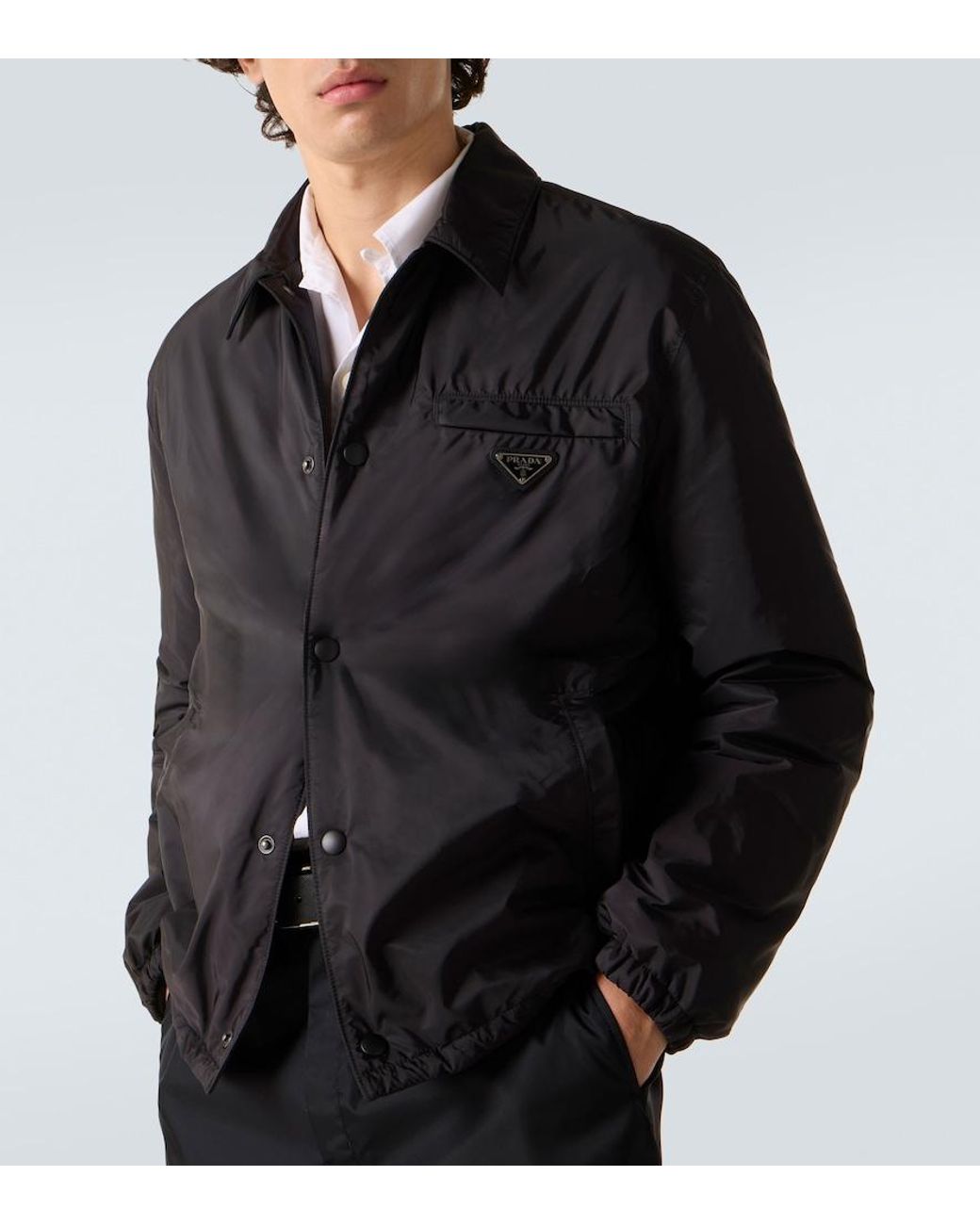 Giacca Blouson di Prada in Black da Uomo