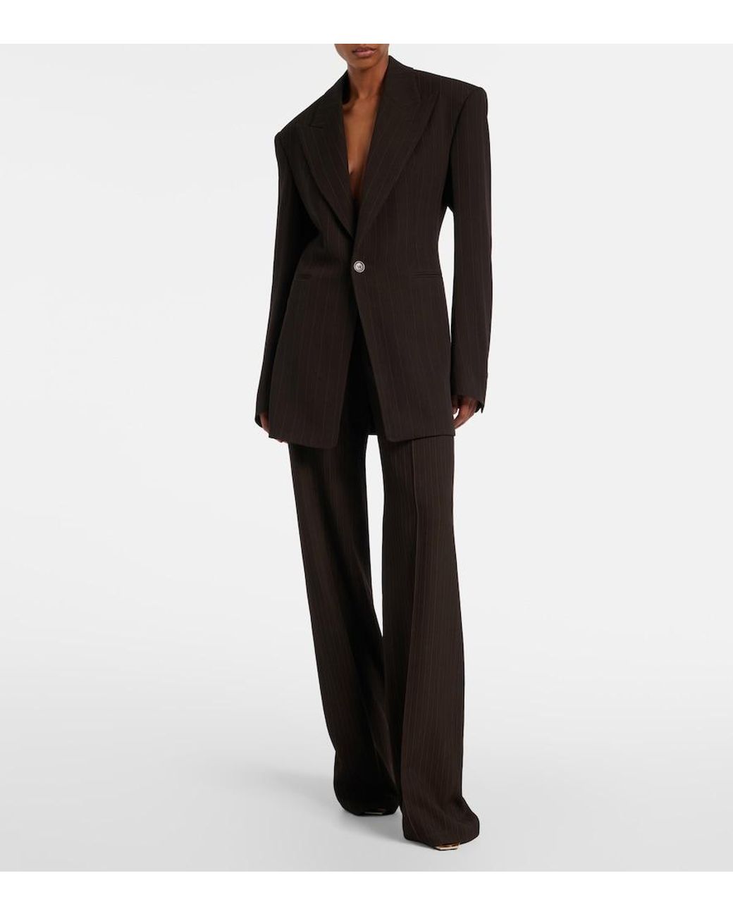 Saint Laurent Black Wool-Blend Blazer