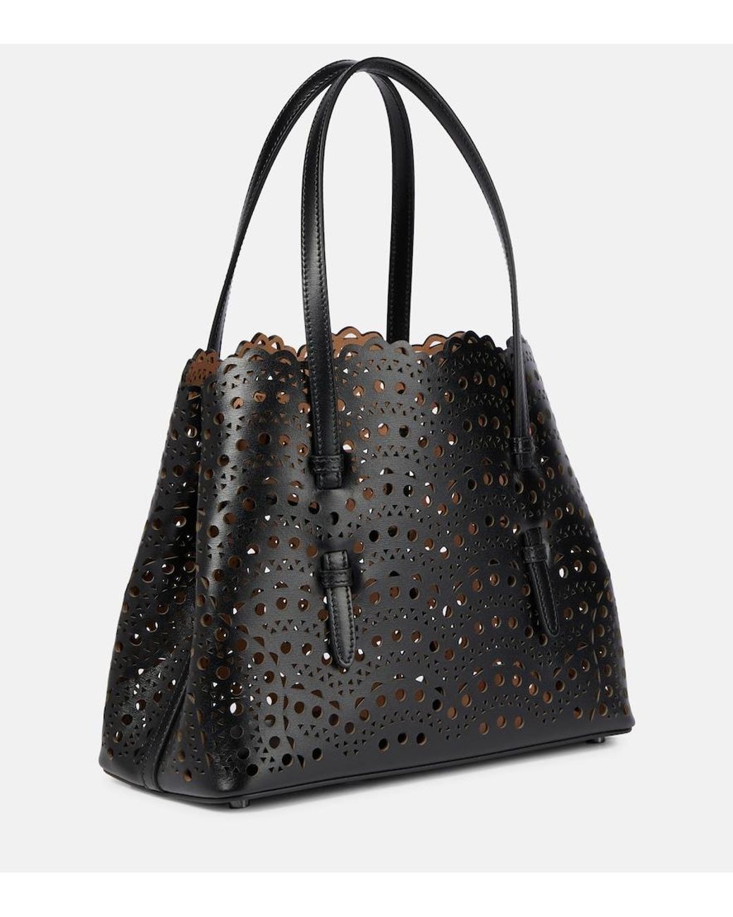 Alaïa Black Mina 25 Small Leather Handbag