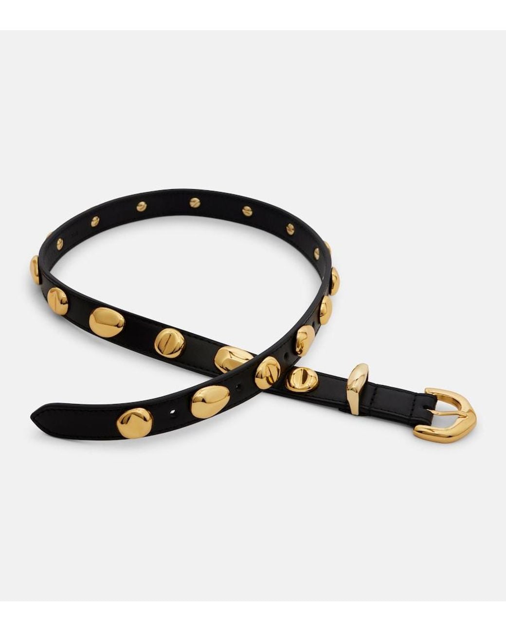 Amanu Black Vaal Embellished Leather Belt