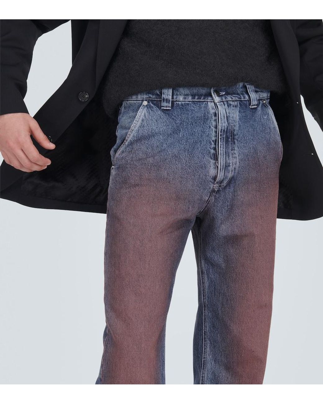 Winnie New York Blue Wide-Leg Jeans for men