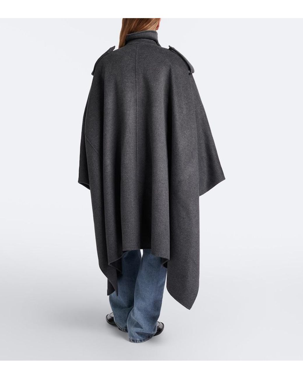 Rohe Black Wool And Cashmere Cape