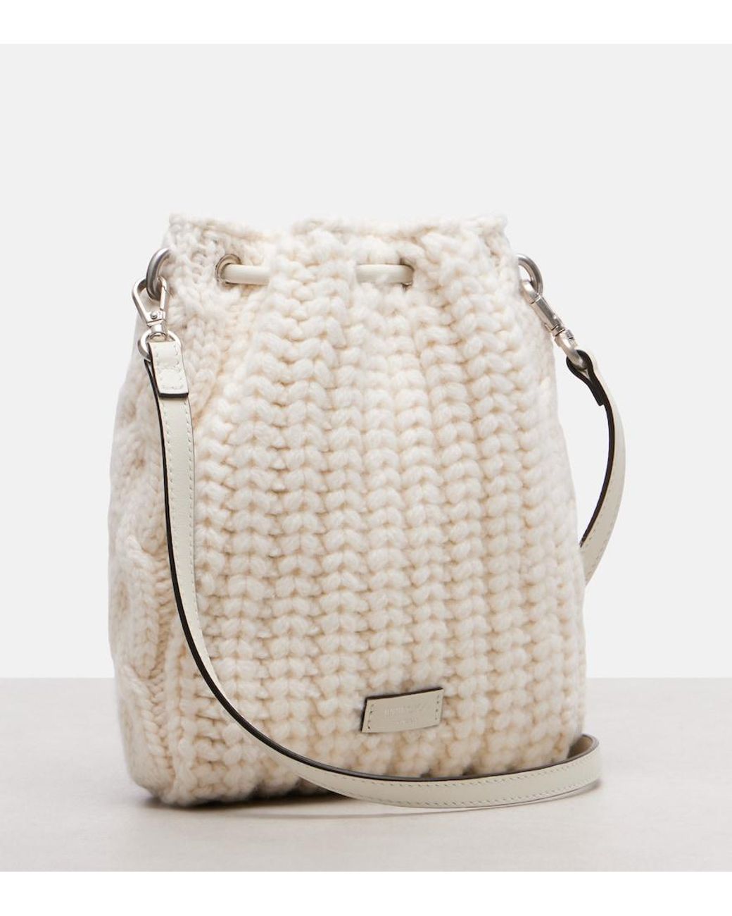 Secchiello Cinch Mini di Jimmy Choo in Natural