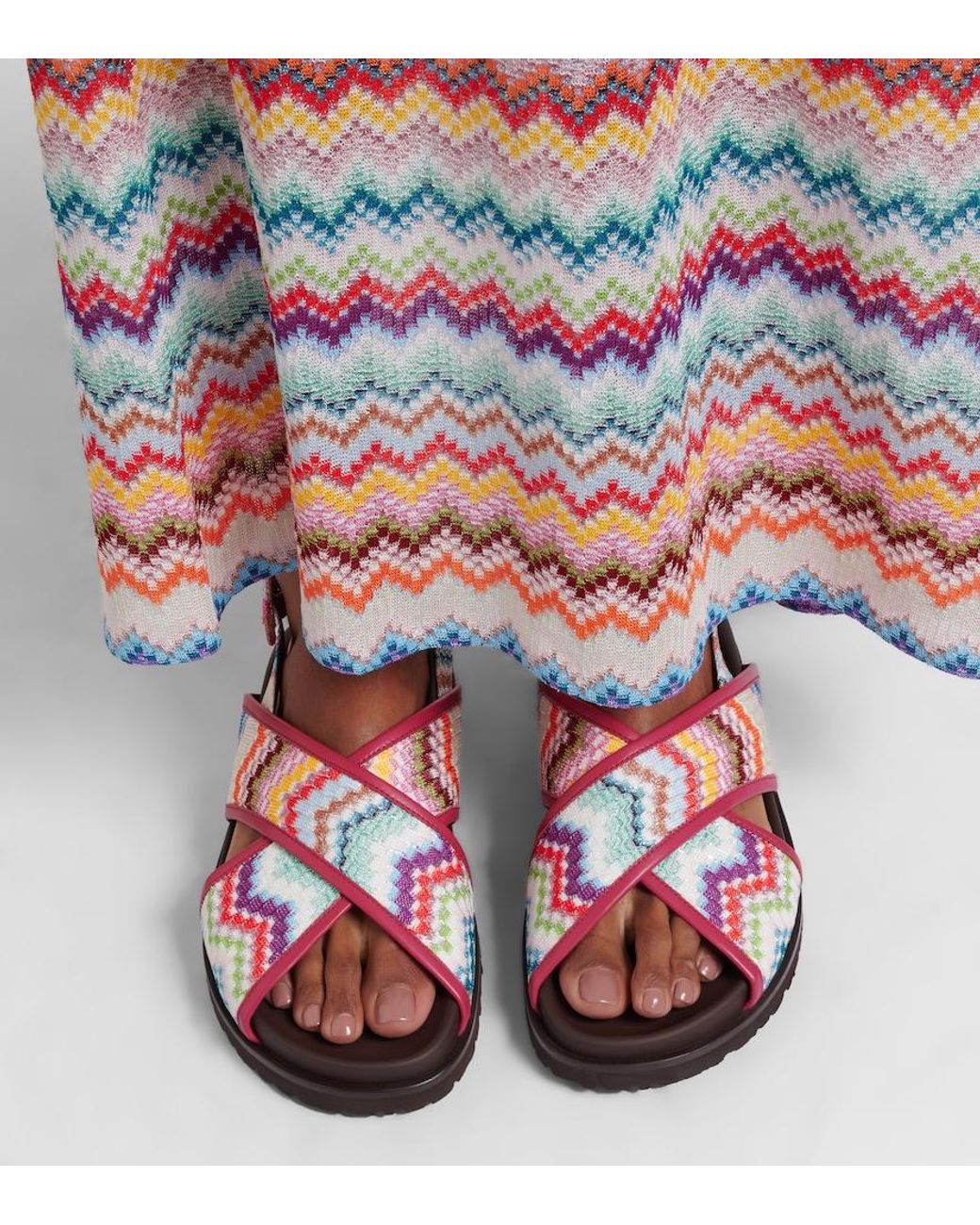 Missoni Multicolor Allan Zigzag Sandals