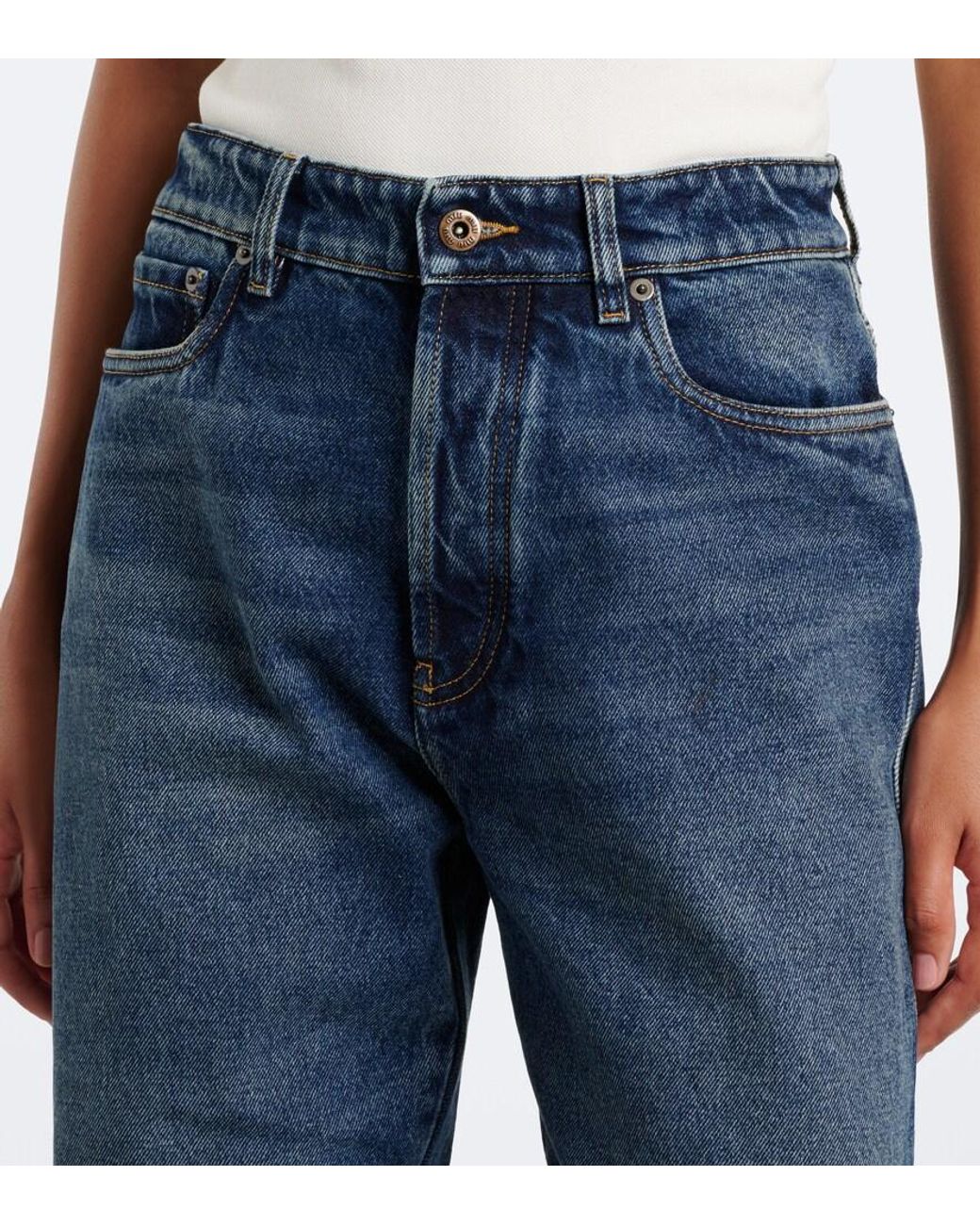 Miu Miu Blue Wide-Leg Jeans