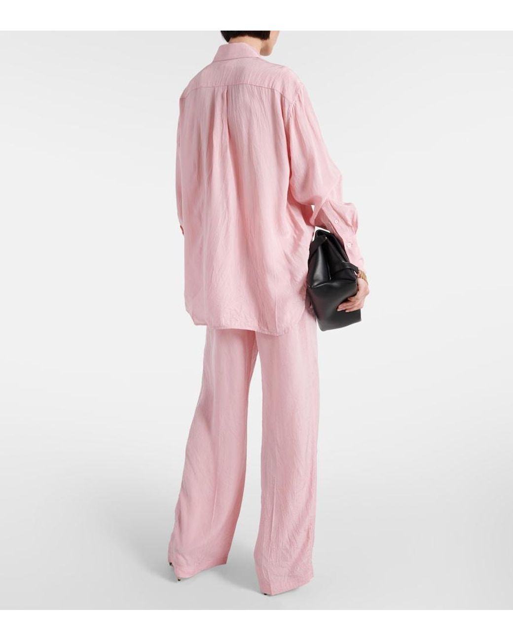 Victoria Beckham Pink Oversized Shirt