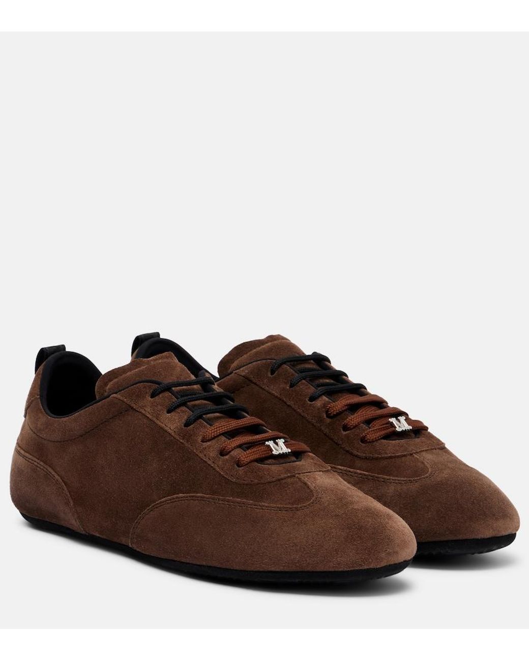 Max Mara Brown Suede Sneakers