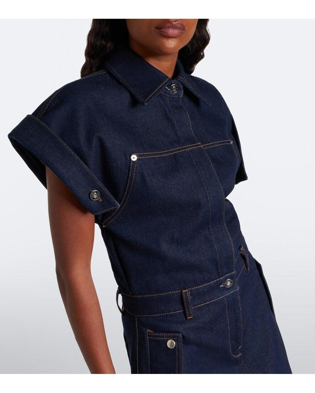 Givenchy Blue Denim Shirt Dress