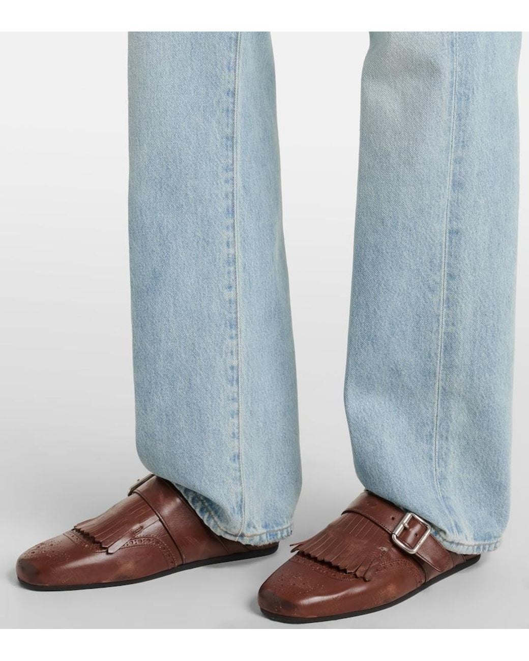 Citizens of Humanity Blue Baretta High-Rise Straight Jeans
