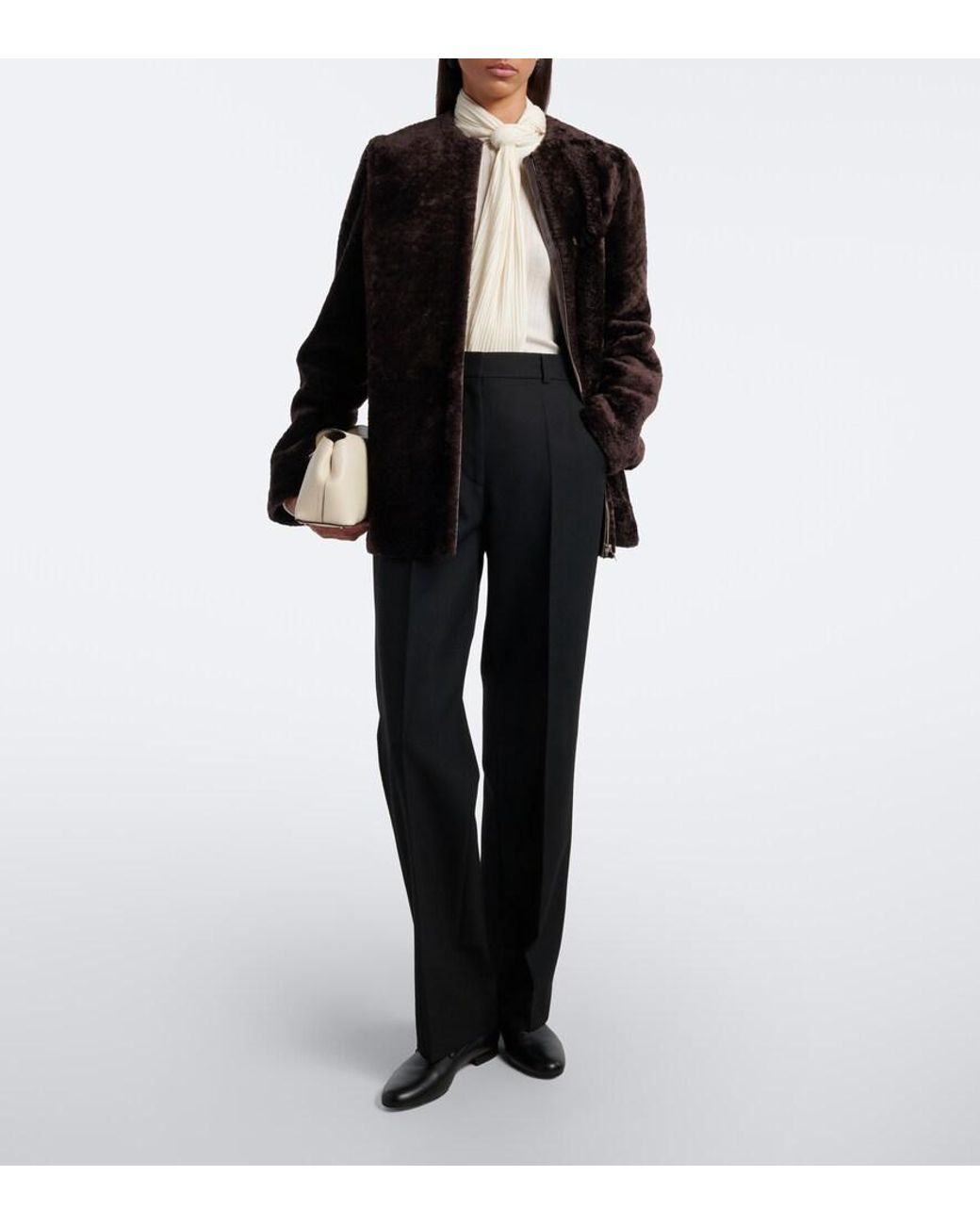 Totême Black Shearling Jacket