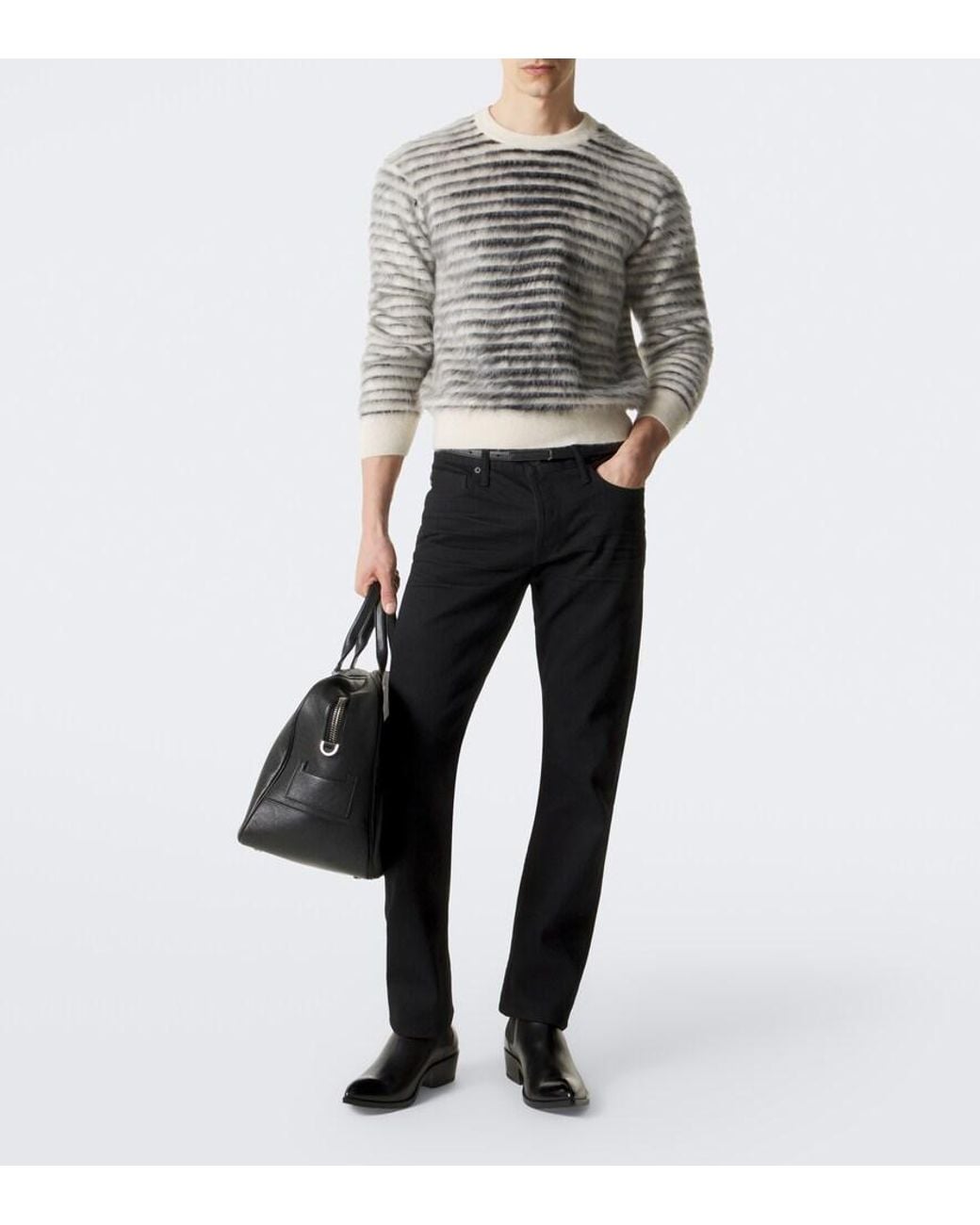 Tom Ford Black Leather Boots for men