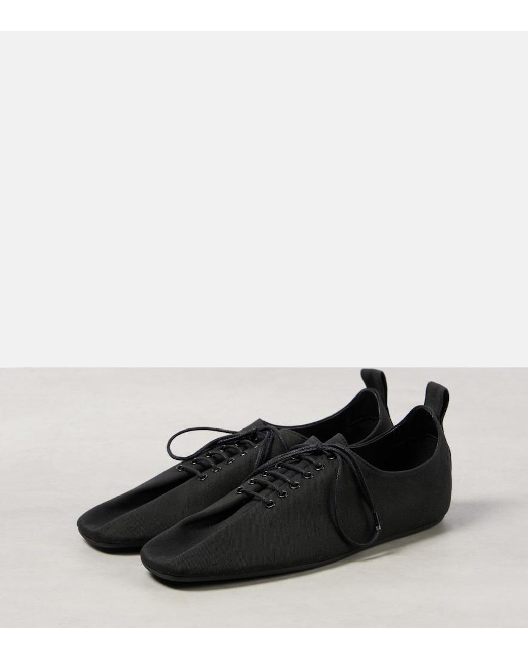Totême Black Canvas Sneakers