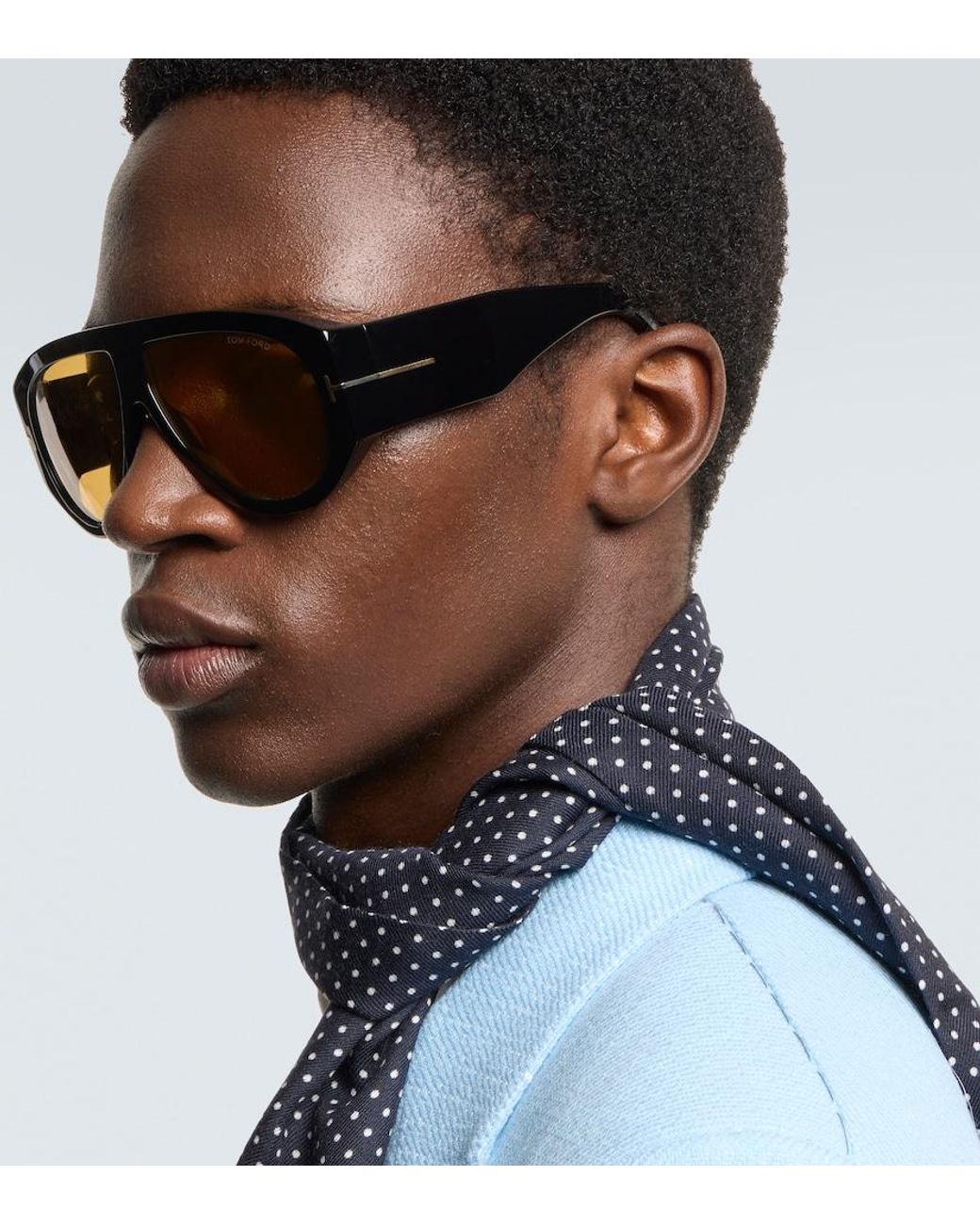 Tom Ford Brown Bronson Aviator Sunglasses for men