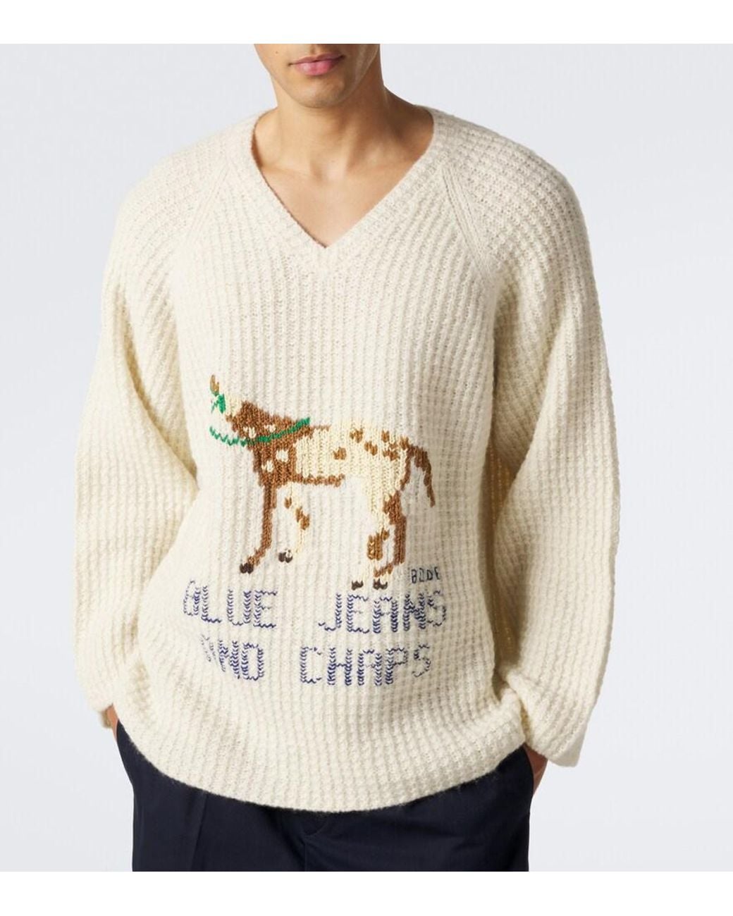 Pullover Show di Bode in Natural da Uomo