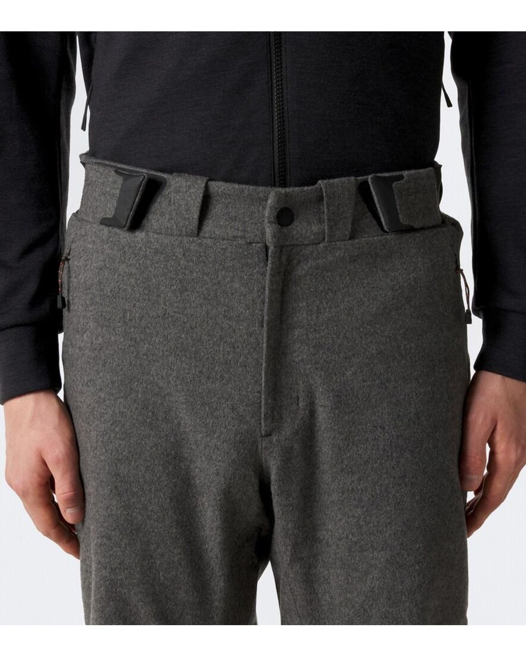 Sease Gray Indren Cashmere Straight Ski Pants for men