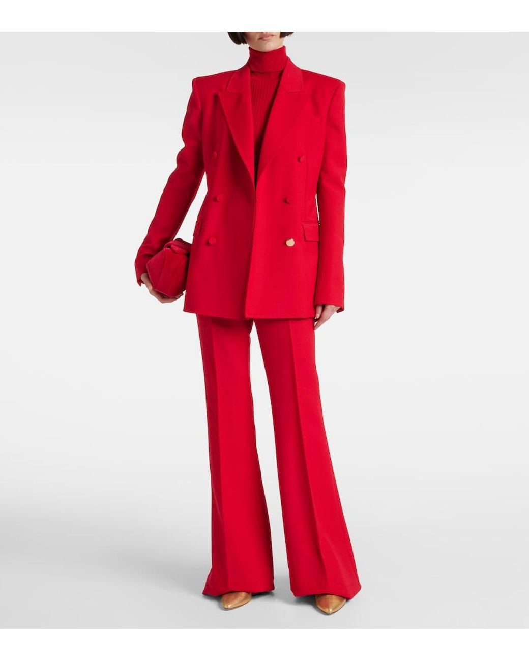 Gabriela Hearst Red Gavin Virgin Wool Blazer