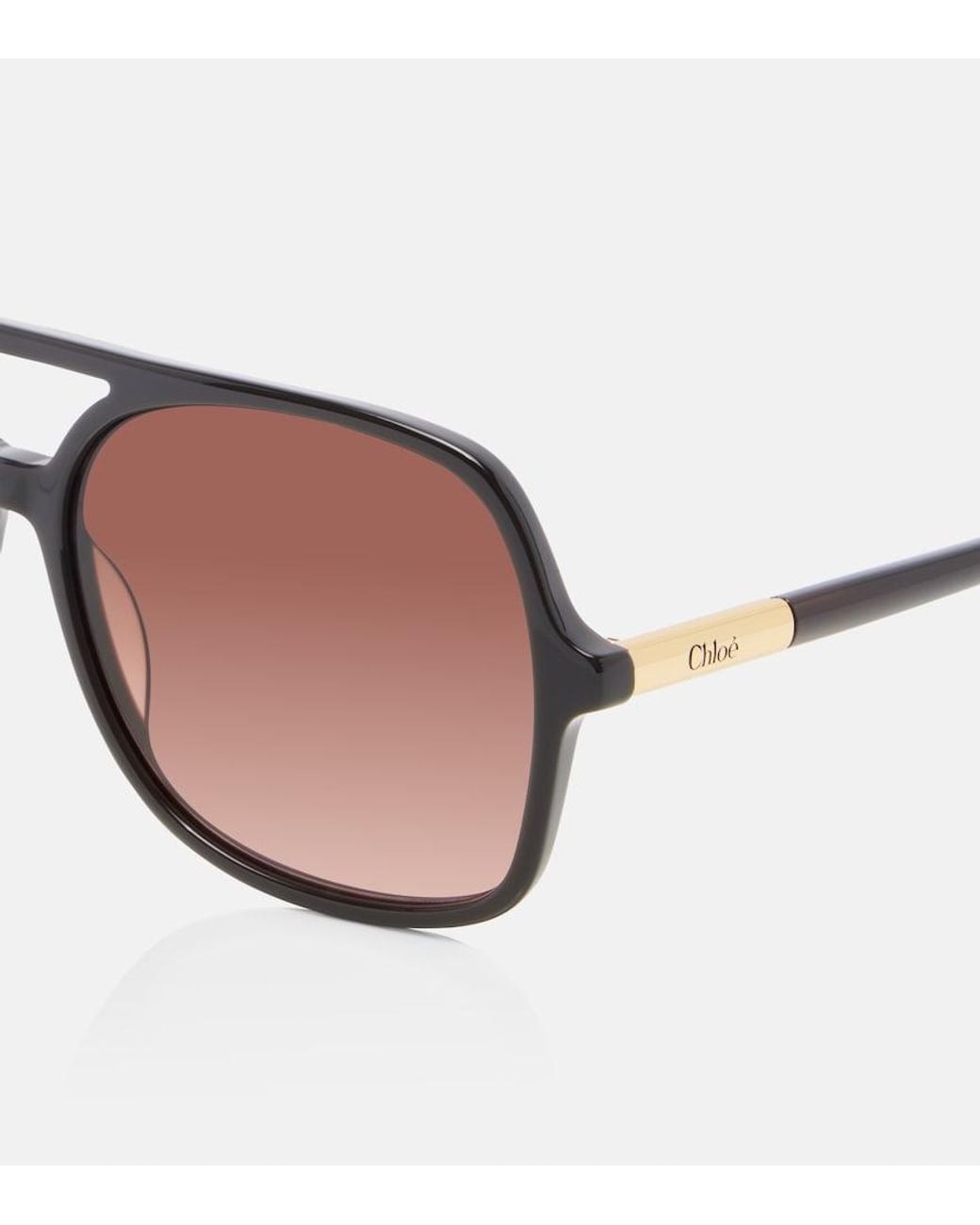 Chloé Brown Judy Aviator Sunglasses